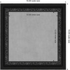 Amanti Art Black Framed Magnetic Board 16x16 X-Small Vision Board - Image 2