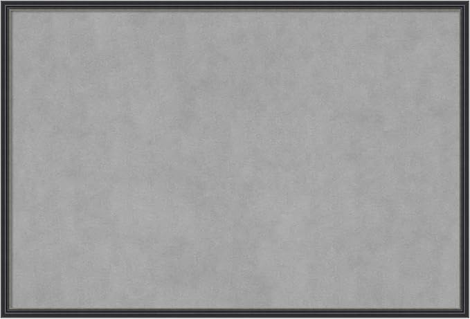 Amanti Art Black Framed Magnetic Board 25x37 Large Vision Board by AmantiArt
