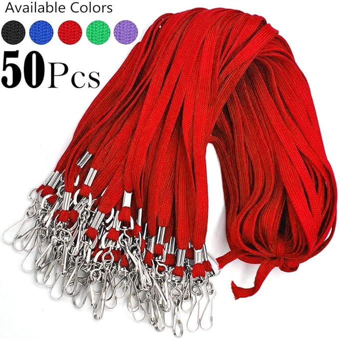 Bird Fiy® Lanyard/Badge Holder Pairs: Woven Round Lanyard & Horizontal Sealable - Image 4
