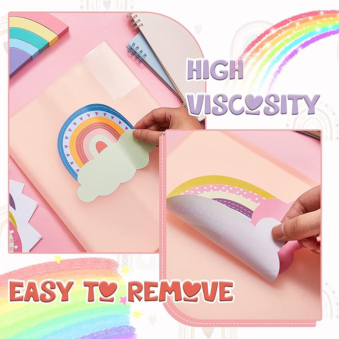 Henoyso 108 Pcs Rainbow Name Tags - Image 4