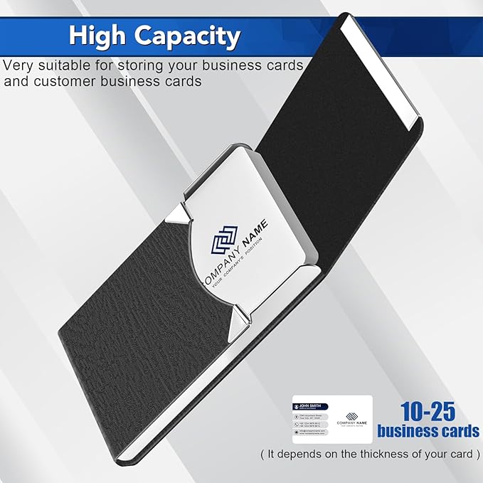 Business Card Holder with Ultra Slim Design, Business Card Case with Premium PU - Image 5