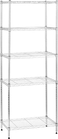 Amazon Basics 5-Shelf Adjustable, Storage Shelving Unit, Steel Organizer Wire by AmazonBasics