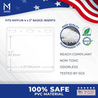 Mata1-USA Plastic Extra-Thick Horizontal Card Protector, Large Size No Zipper - Image 4