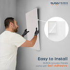 BUBOS 4 PCS Acoustic Panels, 23.6''x11.8'' Fabric Soundproof Wall Panels - Image 8