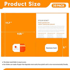 Two Pocket Folders, PANDRI 30 Pack 2 Pocket Folders, Letter Size Paper File - Image 2