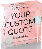 Personalized Gifts, Custom Quote Block Letter Board, Crystal-Clear Acrylic - Image 9