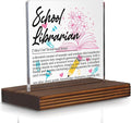 School Librarian Gifts, Thank You Desk Sign by Pariveca