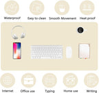 PU Leather Desk Pad Protector Gaming Mouse Pad Non Slip Desk Mat - Image 5