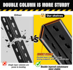 garage shelving heavy duty storage shelves, metal adjustable showing dimensions