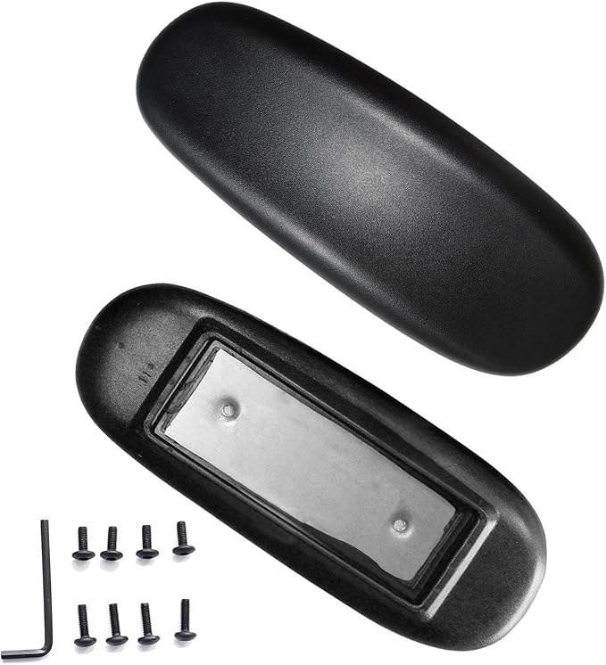 MySit Office Chair Armrest Replacement Arm Pads Univeral 4" Mounting Hole Black by MySit