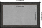 Amanti Art Black Framed Magnetic Board 29x45 Large Vision Board - Image 2