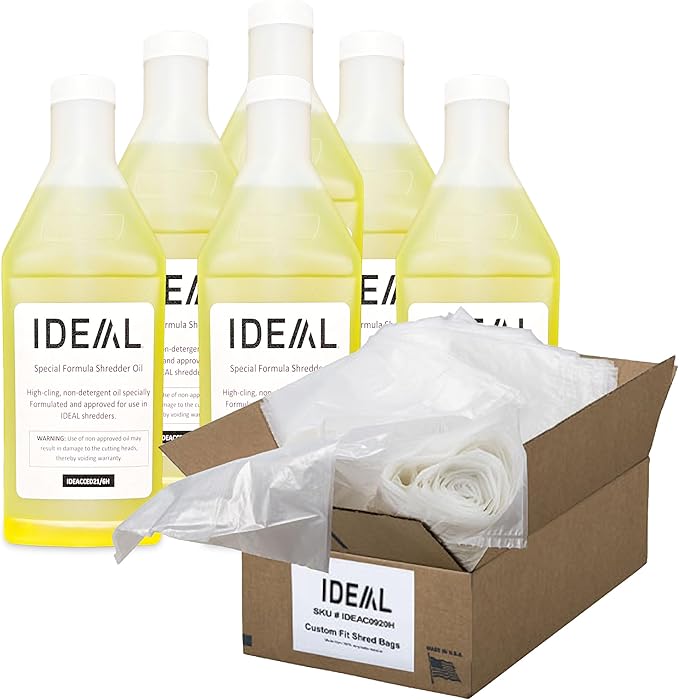 IDEAL Shredder Maintenance Combo Pack AC0920H Heavy-Duty Shredder Bags 20x47 by ideal