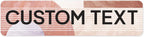 Custom Sign, Custom Street Sign, 11 Font Colors, 13 Font Styles, 4 Hole Options