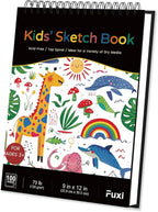 Sketch Book for Kids, 100 Sheets Drawing Paper for Kids, Spiral Sketch Pad for - Image 9