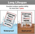 Custom Directional Arrow Sign Large, Personalized Metal Address Plaque - Image 6