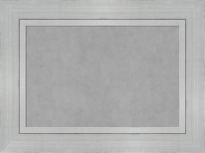 Amanti Art Silver Framed Magnetic Board 23x31 Medium Vision Board by AmantiArt