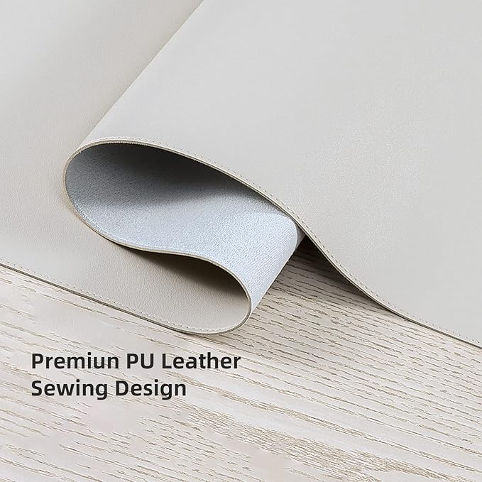 Leather Desk Pad Blotter, Wolaile 36x17 inch Big Keyboard Mouse Pad, Waterproof - Image 7