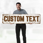 Custom Sign, Custom Street Sign, 11 Font Colors, 13 Font Styles, 4 Hole Options - Image 2