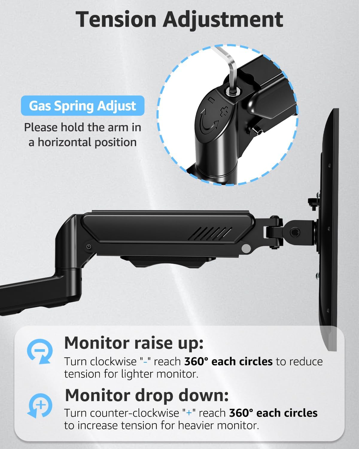 MOUNTUP Dual Monitor Wall Mount for 2 Max 32 Inch Computer Screen, Fully Adju...