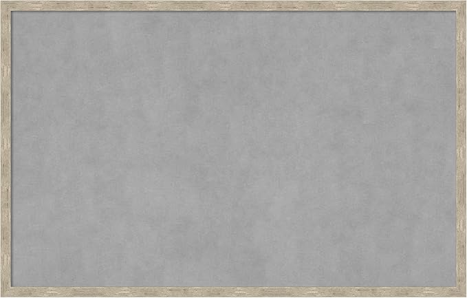 Amanti Art Silver Framed Magnetic Board 21x33 Large Vision Board by AmantiArt