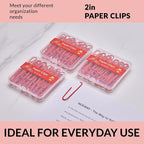 NEEWAY Colorful Large Paper Clips, 2 Inch Jumbo Paper Clips, 3 Pack of 50 - Image 6