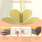 Yahenda 18 Pcs Spiral Notebook Bulk A5 Journal Lined 8.3'' x 5.5'' Writing - Image 2
