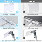 Meetory 50 Pcs Plastic Wire Shelf Label Holders, Retail Shop, Label Papers - Image 3