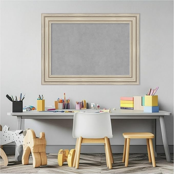 Amanti Art Silver Framed Magnetic Board 22x30 Medium Vision Board - Image 5