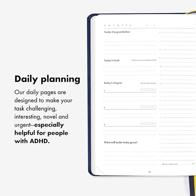 BestSelf 13-Week Self Journal & Goal Planner – Undated Daily ADHD-Friendly - Image 4