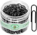 Vinaco Paper Clips Black, Durable & Rustproof, Coated Paperclip Great by LightingMadeSimple