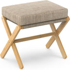 bamboohomie foldable foot stool ottoman, modern foot rest, main product view
