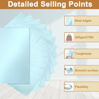Silunkia 100 Sheets Blue Shimmer Cardstock 8.5 x 11 Certificate Paper, 75lb - Image 3