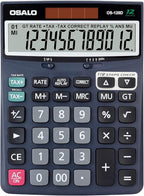 OSALO 12 Digits Desktop Calculator Extra Large LCD Display by OSALOWelcomesYou