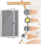 Enclosed Bulletin Board with Locking Door, Outdoor Bulletin Board Weatherproof - Image 3