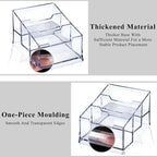 Clear Acrylic Business Card Holder, 3 Tier Premium Acrylic Clear Business Card - Image 4