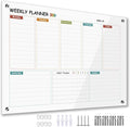 Glass Colorful Weekly Dry Erase Board by Marribol