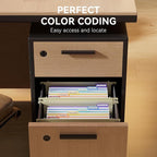 ThinkTex Plastic Expanding Hanging File Folders, 7 Innovative 1.2" Accordion - Image 5