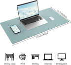 AFIING Dual-Sided Desk Pad, Natural Cork & PU Leather Large Mouse mats - Image 2