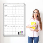 Lincia 36" x 24" Magnetic Vertical 3 Month Dry Erase Calendar - Image 4