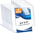 DECOHOBO 18 Pack Acrylic Sign Holder 8.5 x 11, L-Shape Acrylic Stands