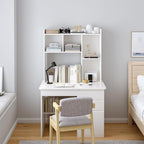 OSCHF Wooden Desktop Hutch Bookshelf - Image 6
