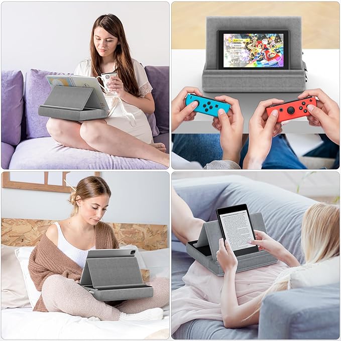 KDD Tablet Pillow Stand, Bed and Desk, Foldable Soft Pad Dock - Image 7