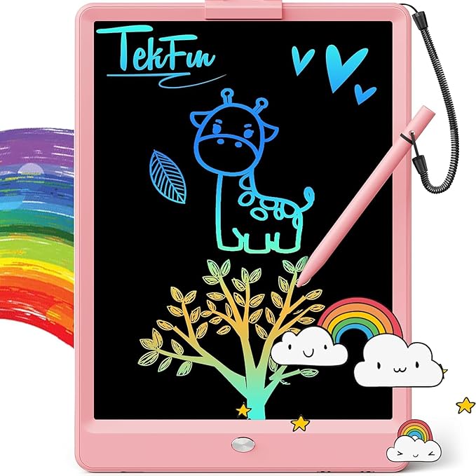 TEKFUN LCD Writing Tablet for Kids, 10-inch Coloring Drawing Pad, Mess Free by TEKFUN