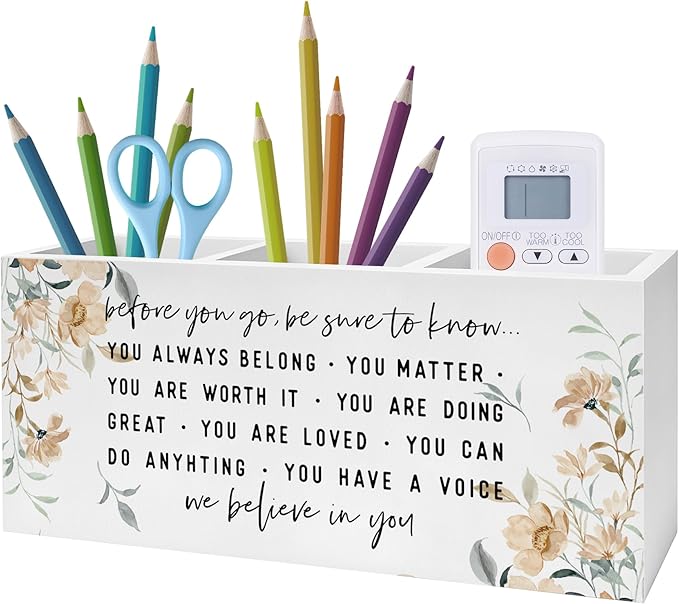 Exqcom Before You Go Inspirational Pen Pencil Holder, Motivational Gifts by Exqcom