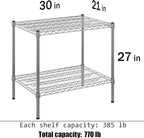 Regal Altair 21" Deep x 30" Wide x 27" Height Wire Shelving Kit | 2-Tier | NSF - Image 3
