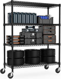 M MZG Industrial Metal 4 Tier Shelving