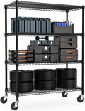 M MZG Industrial Metal 4 Tier Shelving by MEIGAOPLASTICANDMETALHKCOLIMITED