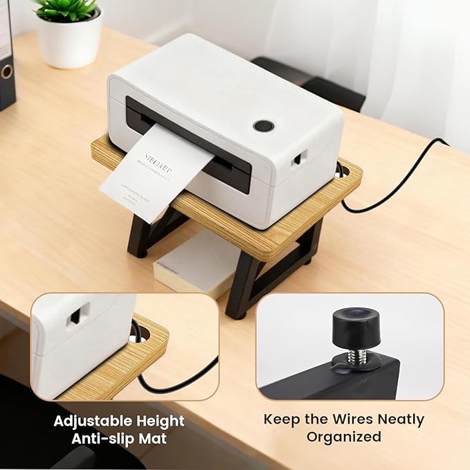 Label Holder for Thermal Printer, Sticker Rolls and Fan-fold Dispenser Holder - Image 2