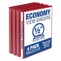 Samsill 0.5 Inch 3 Ring Binder, Made in USA, Economy Round Ring, 100 Sheet by Samsill