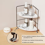JANUSLiANG Small Corner Kitchen Organizer, Spice Rack, Bathroom Organizer - Image 4